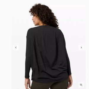 LULULEMON Black Top "Back in Action"